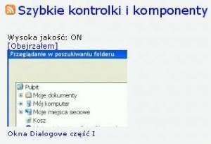 Szybkie kontrolki i komponenty