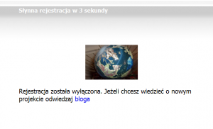 Rejestracja wyłączona Rejestracja wyłączona